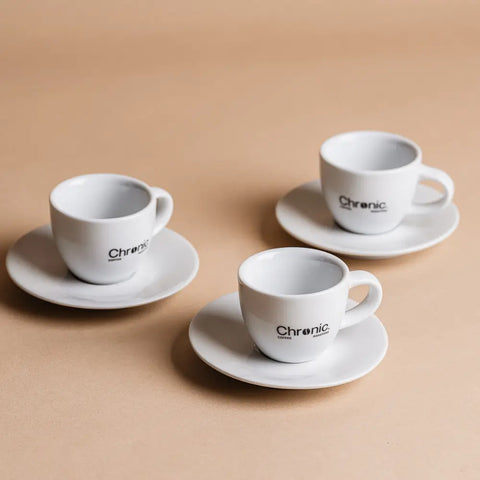 Set de tasses cappuccino - 6 pièces avec sous-tasses