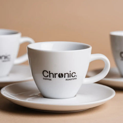 Set de tasses cappuccino - 6 pièces avec sous-tasses