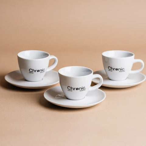 Set de tasses cappuccino - 6 pièces avec sous-tasses