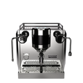 Rocket Espresso Bicocca chrome – vue de face avec groupe et écran tactile